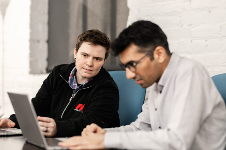 A MAXX Potential core staff member mentors an Apprentice